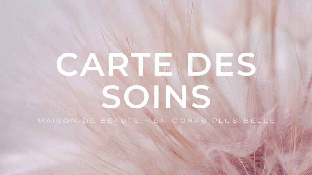 la carte des soins